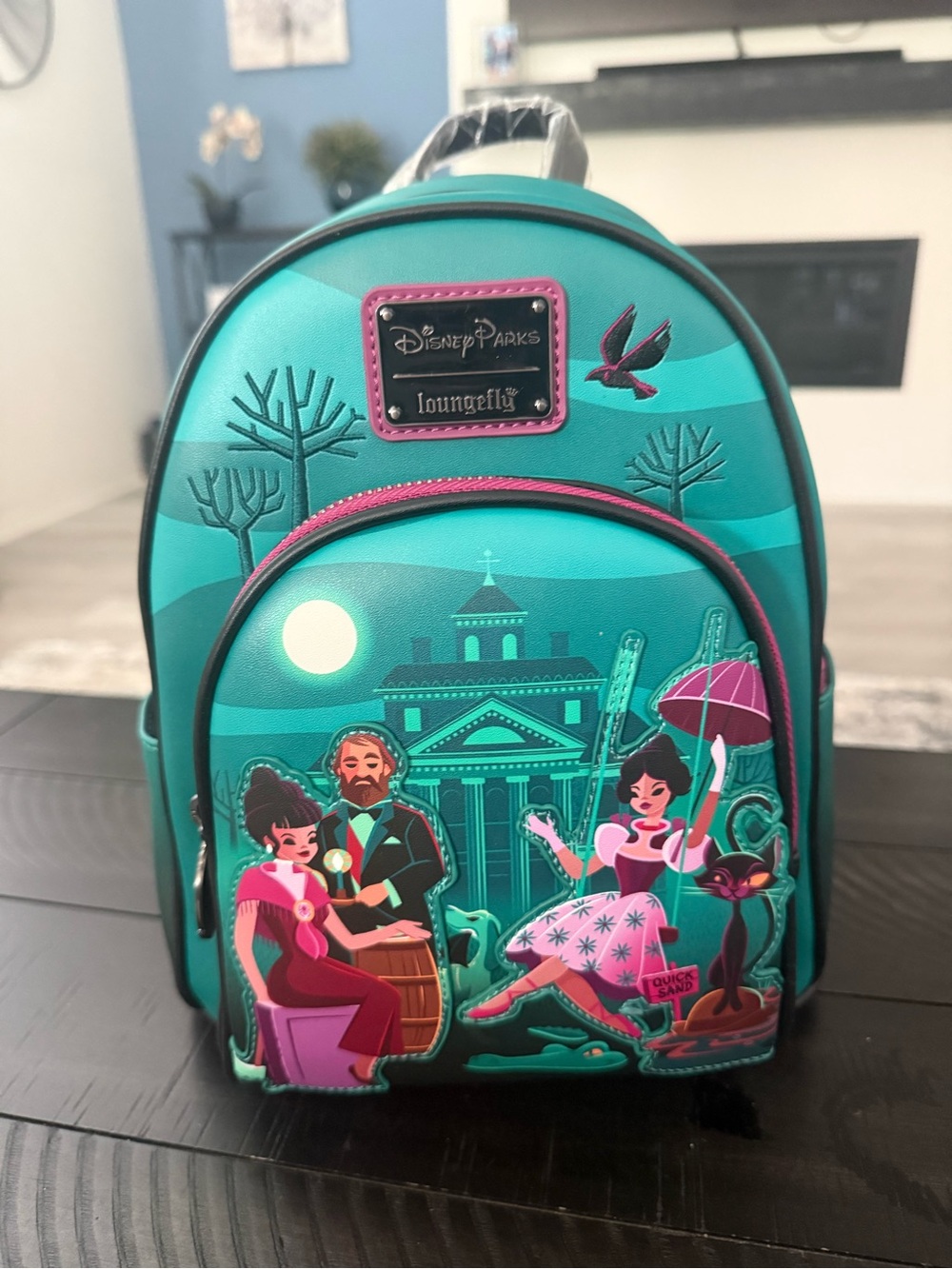 NWT. Disney Parks Loungefly Haunted Mansion Club 33 Exclusive Mini Backpack